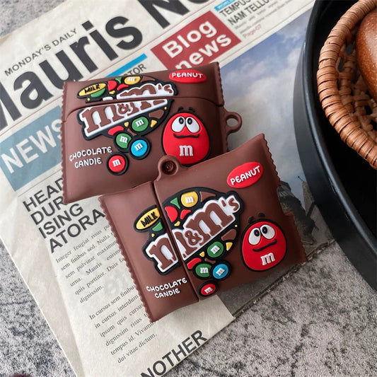 🍫 Brązowa Paczka M&M's Etui do AirPods