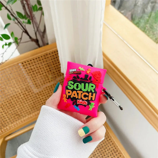 🍓 Różowy Sour Patch Etui do AirPods
